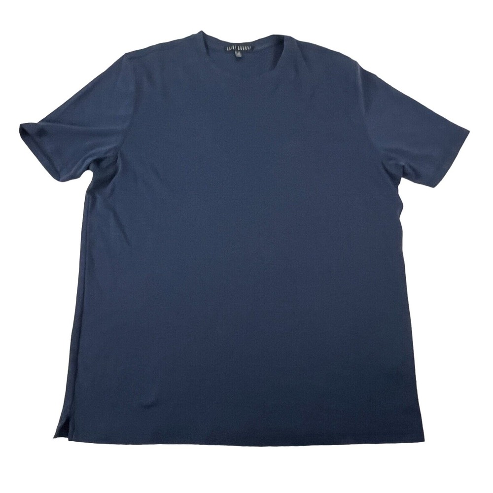 Robert Barakett Georgia Blue Pima‎ Cotton Short Sleeve Pullover Shirt XXL - Picture 2 of 12